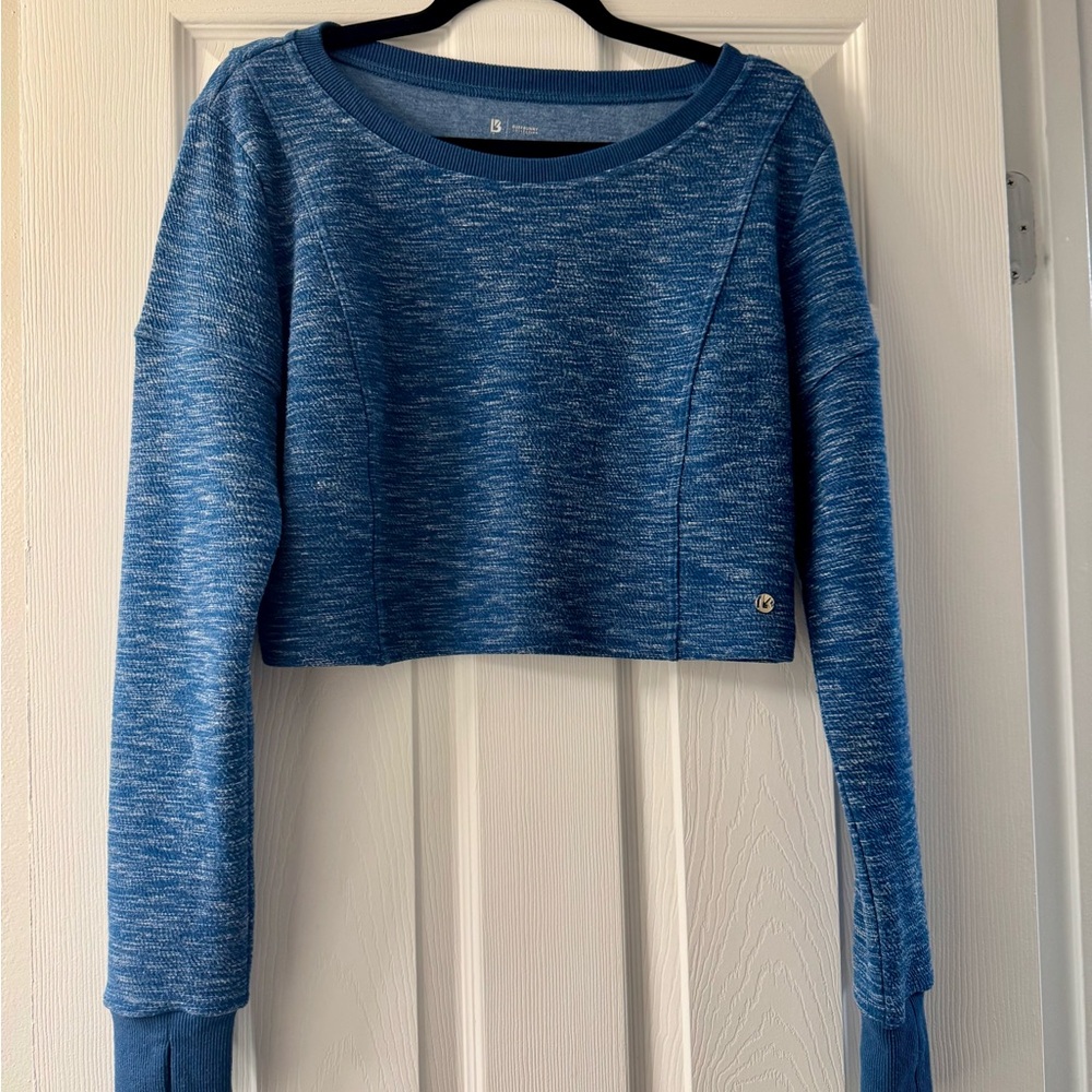 Buffbunny Blue Cropped Sweater